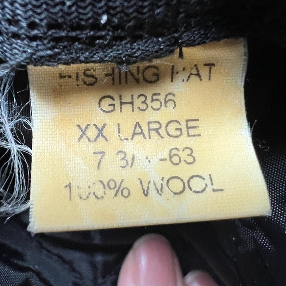 Hat Harris Tweed Fishing Bucket 100% Wool Gray Size XXL Outer Hebrides Scotland - Picture 9 of 10